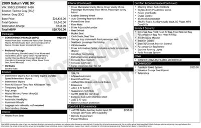 2009 Saturn Vue XR