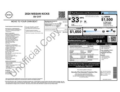 2024 Nissan Kicks SV Xtronic CVT