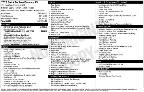 2023 Buick Enclave Essence