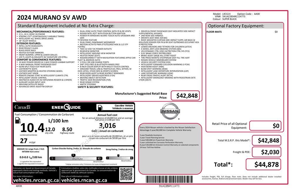 2024 Nissan Murano SV