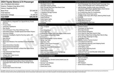 2024 Toyota Sienna LE