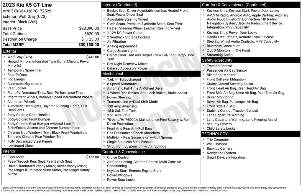 2023 Kia K5 GT-Line