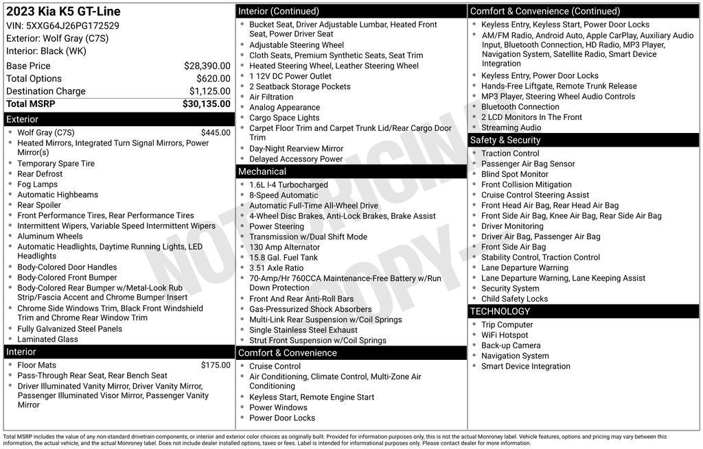 2023 Kia K5 GT-Line