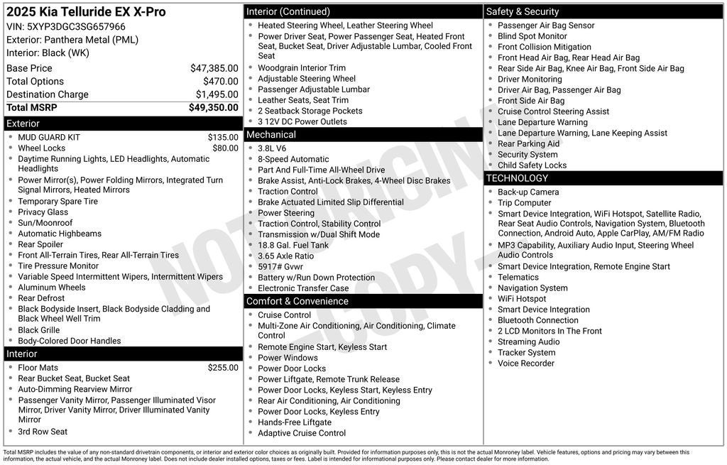 2025 Kia Telluride EX X-Pro
