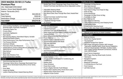 2023 Mazda Mazda CX-50 2.5 Turbo Premium Plus Package