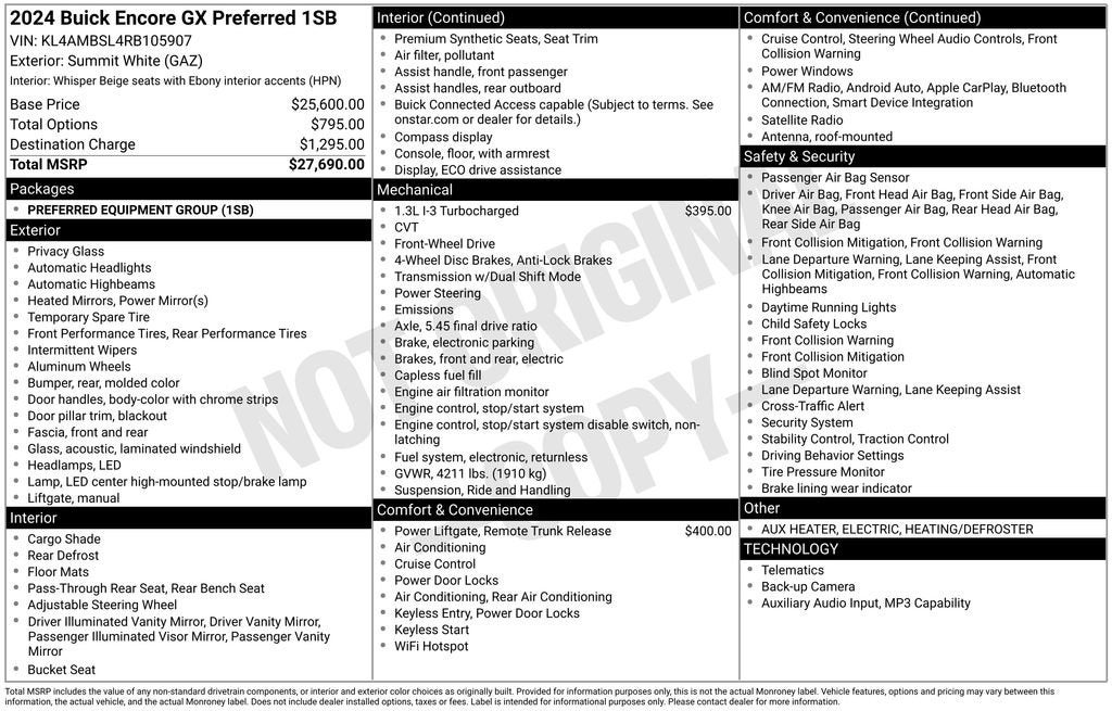 2024 Buick Encore GX Preferred