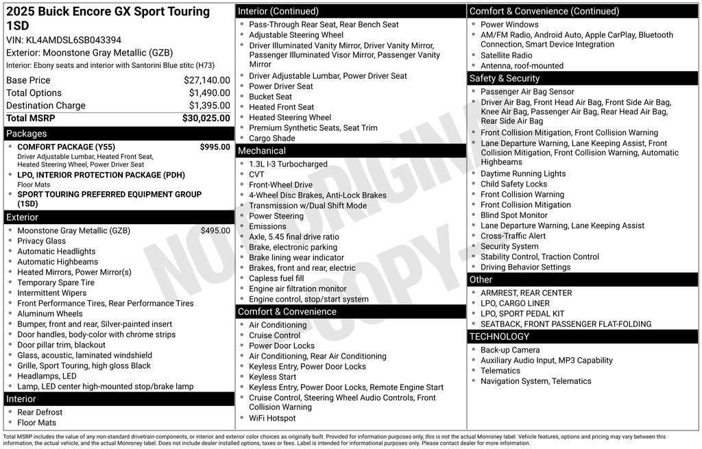 2025 Buick Encore GX Sport Touring