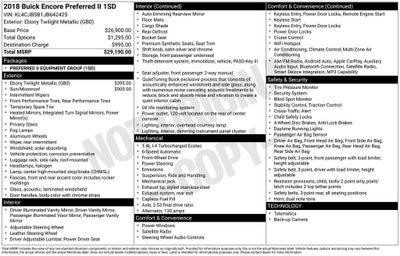 2018 Buick Encore Preferred II