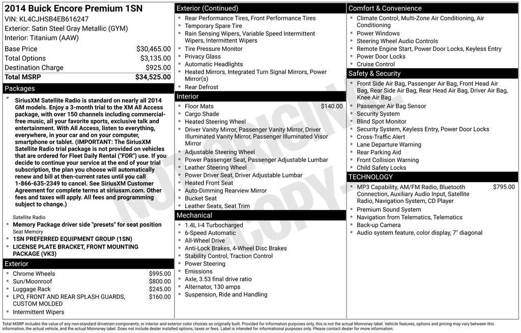 2014 Buick Encore Premium