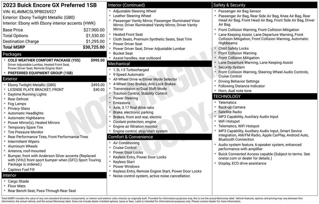 2023 Buick Encore GX Preferred