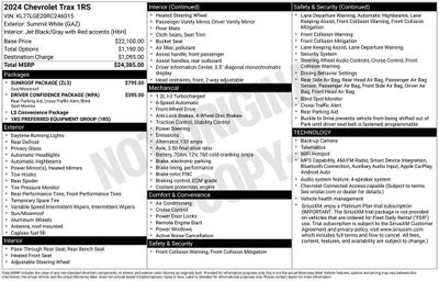 2024 Chevrolet Trax 1RS