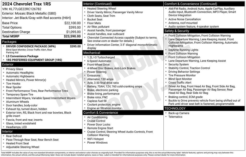2024 Chevrolet Trax 1RS