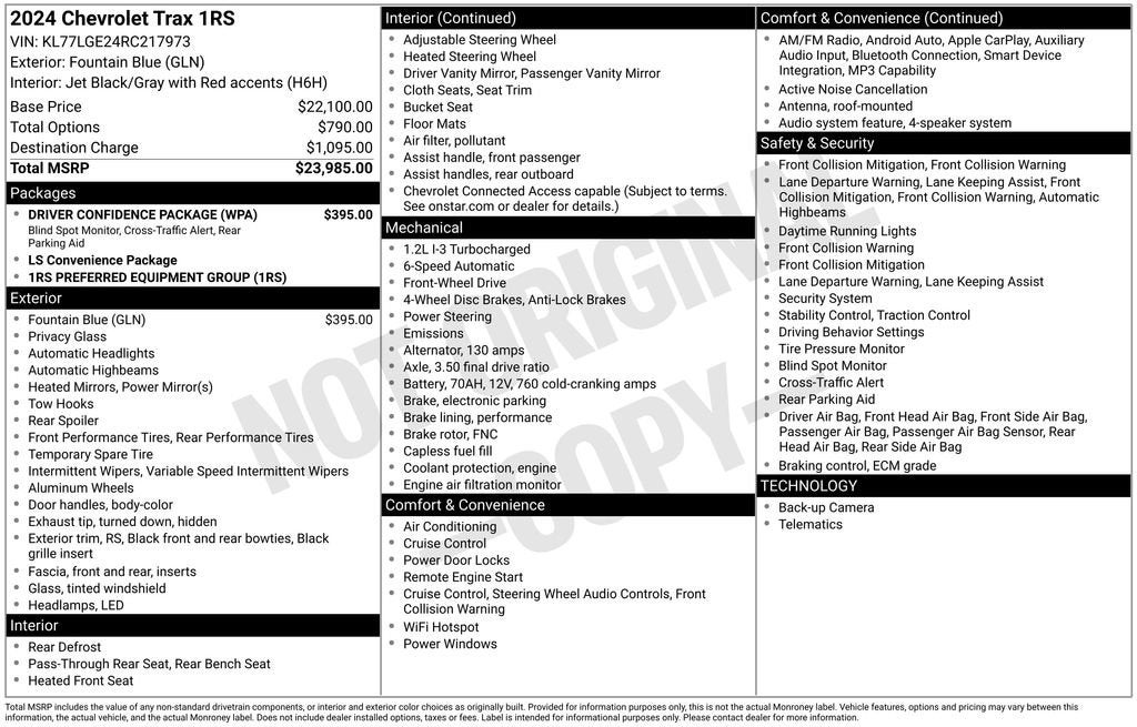 2024 Chevrolet Trax 1RS
