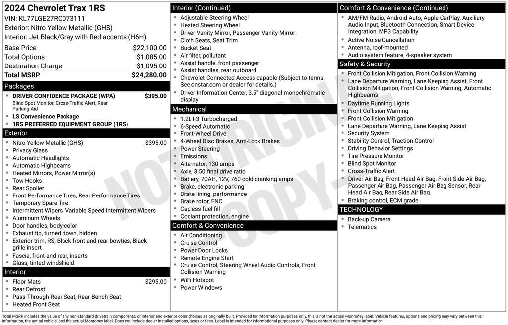 2024 Chevrolet Trax 1RS