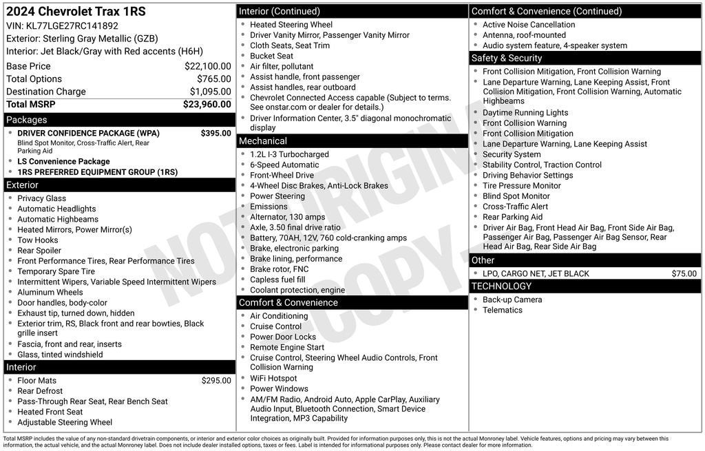 2024 Chevrolet Trax 1RS