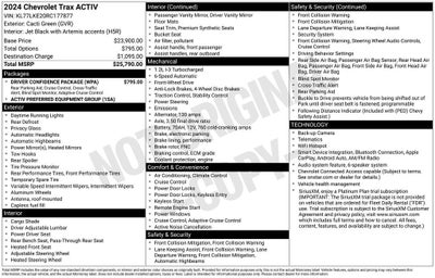 2024 Chevrolet Trax ACTIV