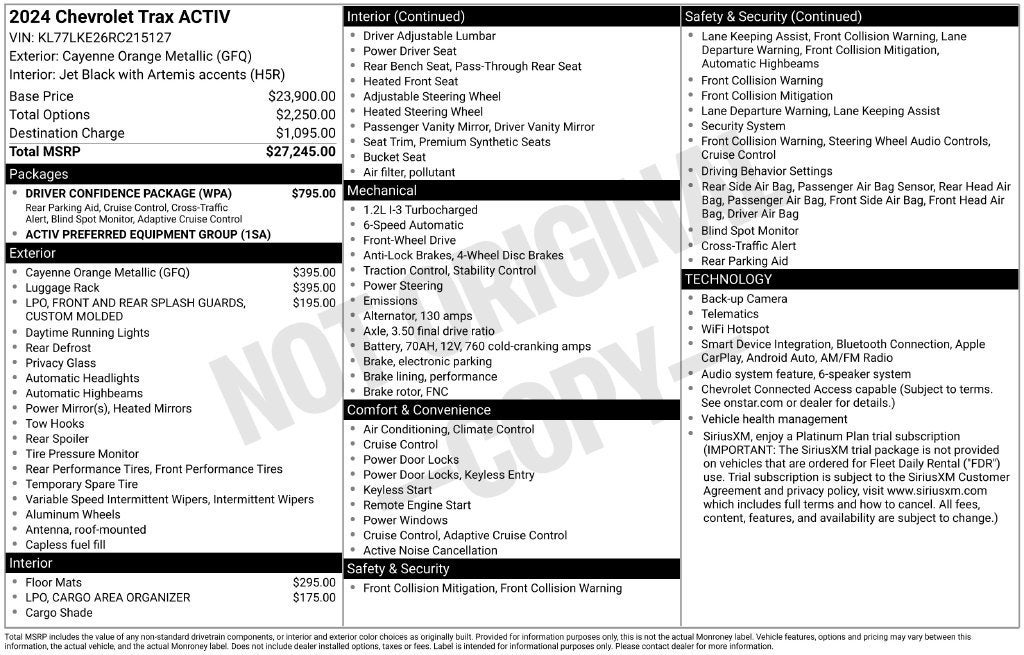 2024 Chevrolet Trax ACTIV