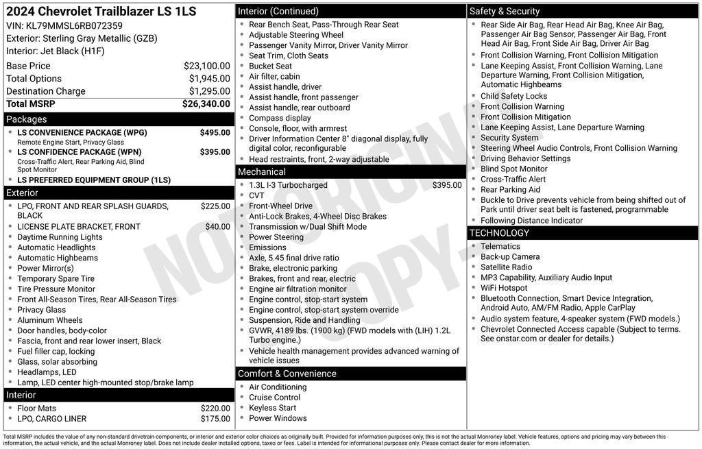 2024 Chevrolet Trailblazer LS