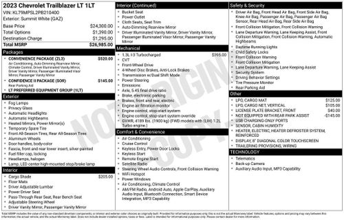 2023 Chevrolet Trailblazer LT
