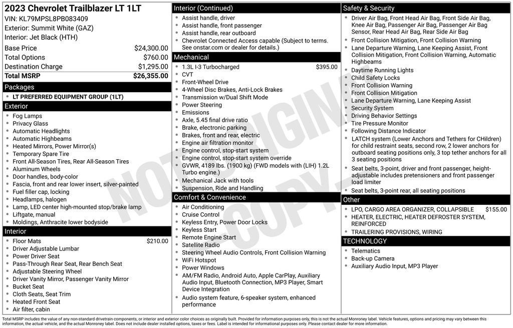 2023 Chevrolet Trailblazer LT