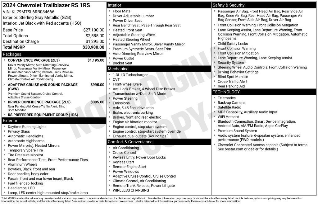 2024 Chevrolet TrailBlazer RS - Photo 7