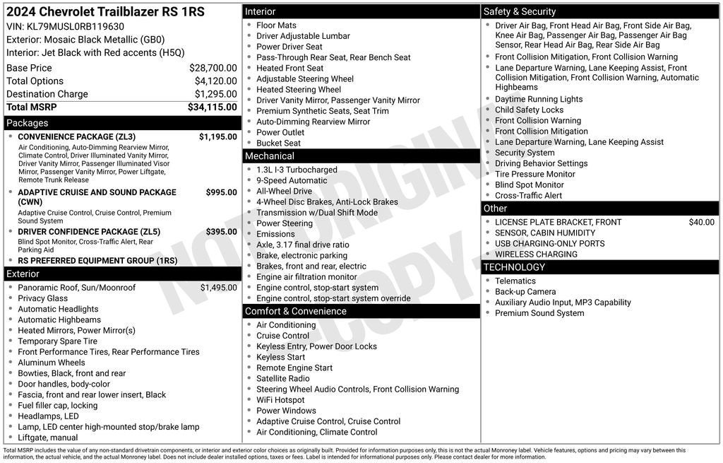 2024 Chevrolet Trailblazer RS