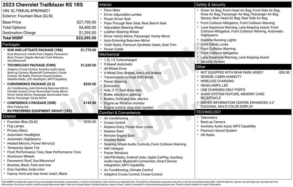 2023 Chevrolet Trailblazer RS