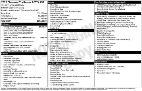 2025 Chevrolet Trailblazer ACTIV