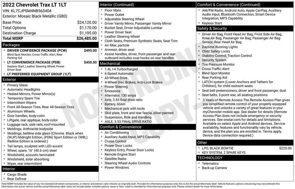 2022 Chevrolet Trax LT