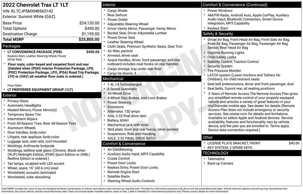 2022 Chevrolet Trax LT