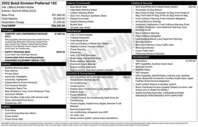 2022 Buick Envision Preferred