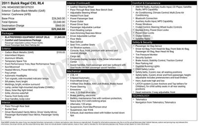 2011 Buick Regal CXL RL4