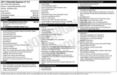 2011 Chevrolet Equinox LT 1LT