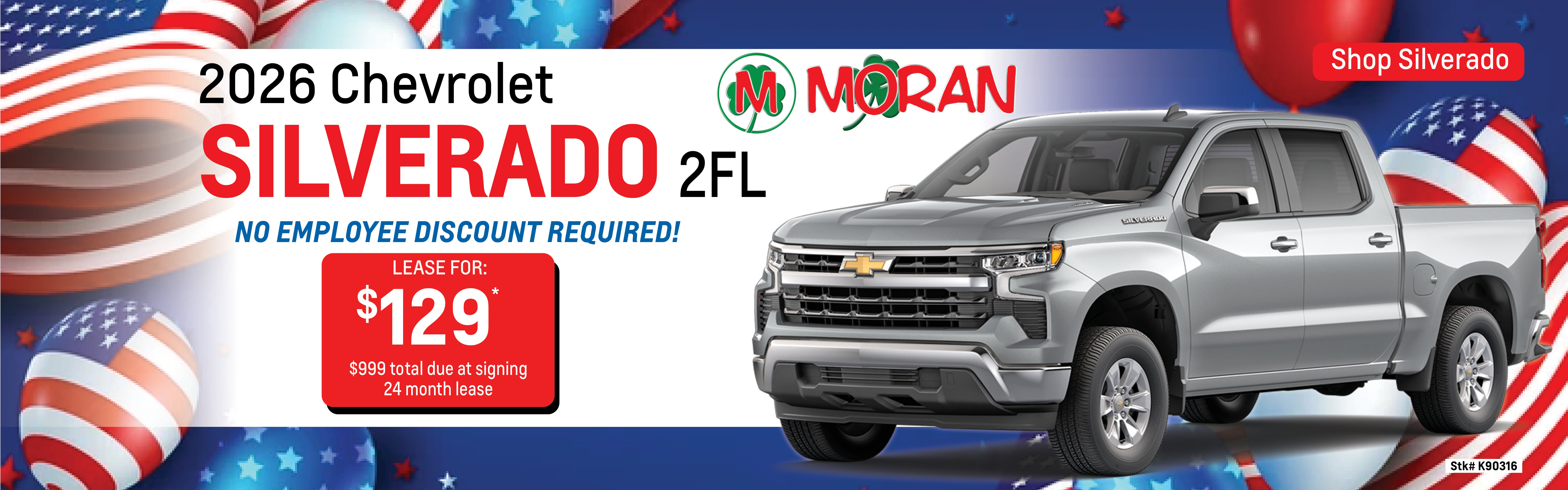 Silverado 1500 2LT Lease Special