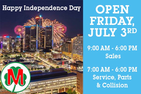 Independence Day Hours